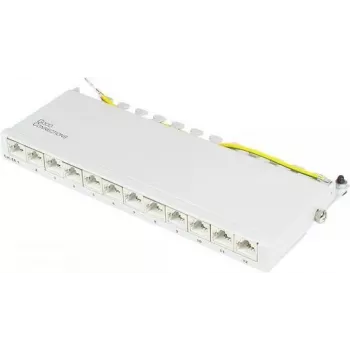 Stíněný keystone modul GoodConnections Alcasa GC-N0120 Cat.6a, RJ45 na bez nástrojů IDC, 10GBase-T, šedý, zinkové pouzdro