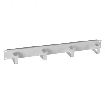 Panel pro vedení kabelů EFB-Elektronik 19 inch 1U se 4 ocelovými držáky, RAL 7035 světle šedý 699995