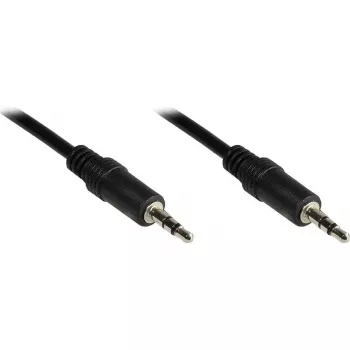 Stereo audio kabel GoodConnections 3,5mm samec na samec, 1,5m, pozlacený, černý (1970-EX)