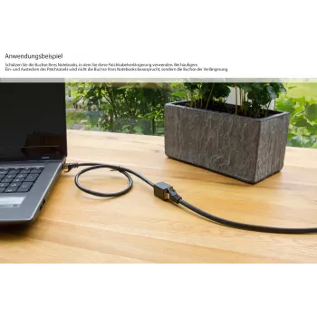 Prodlužovací kabel RJ45 GoodConnections Cat.7 S/FTP s ochranou západky, bez halogenů, 1m, černý 8070VR-010S