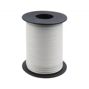 Vodič s lankem Donau Elektronik 119-15 1 x 0,14 mm² bílý 100 m
