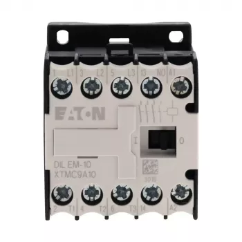 Eaton DILEM-10 Mini Contactor 230V AC 50Hz / 240V AC 60Hz, 3-Pole, 9A, 1NO, 690V, DIN Rail 051786