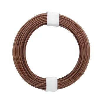 Vodič s lankem Donau Elektronik 118-8 1 x 0,14 mm² hnědý 10 m