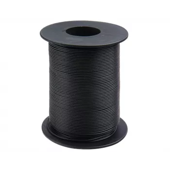 Vodič s lankem Donau Elektronik 119-11 1 x 0,14 mm² černý 100 m