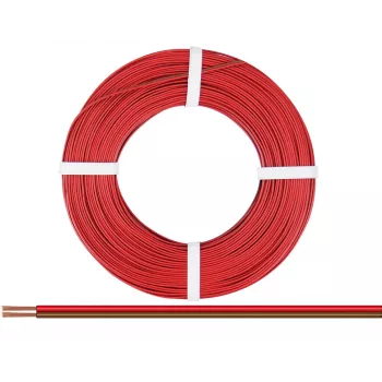 Vodič Donau Elektronik 218-08-25 2 x 0,14 mm² červený, hnědý 25 m