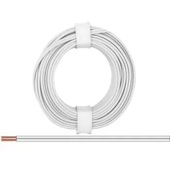 Vodič Donau Elektronik 218-55 2 x 0,14 mm² bílý 5 m