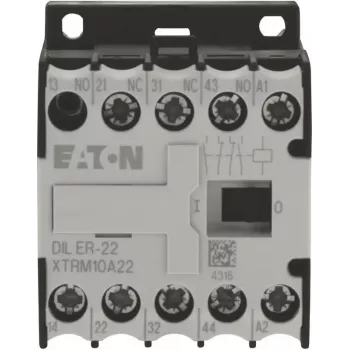 Mini stykač Eaton DILER-22-G(24VDC), 4pólový, 2NO+2NC, cívka 24V DC 010042