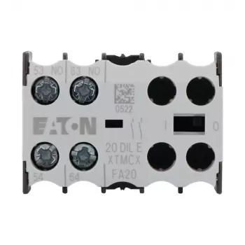 Pomocný kontaktní blok Eaton 20DILE, 45 x 86 x 58 mm, -25 až 50 °C, černý/bílý 010208