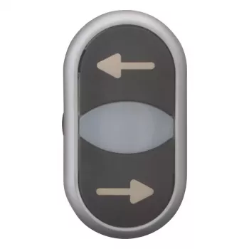 Dvojité tlačítko Eaton M22-DDL-S-X226/X26, osvětlené, s popisem 105227