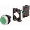 Eaton M22-D-G-K10-BVP Pushbutton Switch, Green, Plastic Front Ring, 1NO 110934