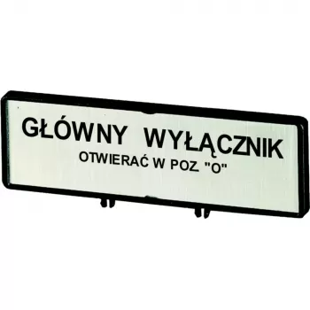 Držák štítku Eaton ZFS71-T0, 30x30 mm, černý, RMQ-Titan 205540