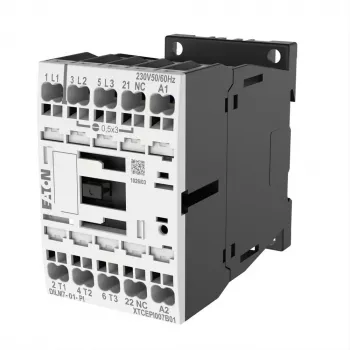 EATON DILM7-01(24VDC) Power Contactor 3-pole 400V 3kW 1NC 24VDC 199228