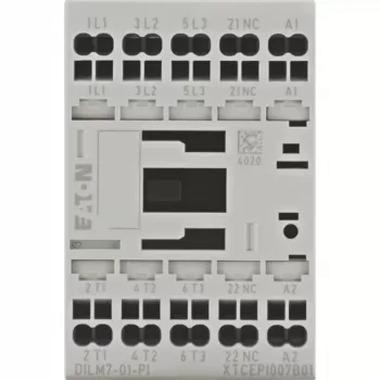 EATON DILM7-01(24VDC) Power Contactor 3-pole 400V 3kW 1NC 24VDC 199228