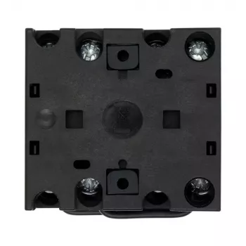 Vačkový přepínač 1pólový Eaton T0-1-15421/E, ZAP-VYP, 20 A, 690 V AC, páčka, černý, čelní deska 48x48 mm, 095806