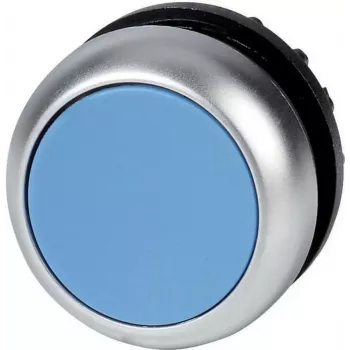 Tlačítko Eaton M22-DR-B, modré, chrom, plast, IP66/IP67/IP69, 216623