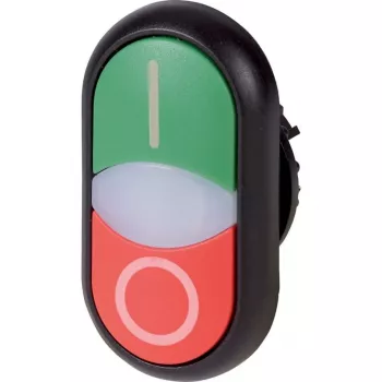 Tlačítko Eaton M22S-DDL-GR-X1/X0, vícebarevné, plast, IP66, 32,2 mm, 54,7 mm, 216701