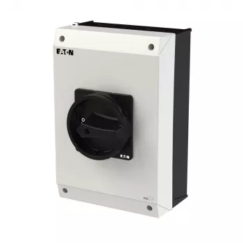 Otočný spínač Eaton P3-63/I4/SVB-SW/HI11, 3pólový, černý/bílý 207345