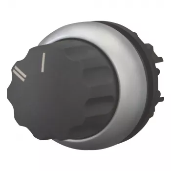 Volič Eaton M22-WR-X92, 2polohový, aretovaný, otočný knoflík, černý