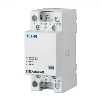 Eaton Z-SCH2 Installation Contactor 230V AC 25A 3NO+1NC DIN Rail 248846