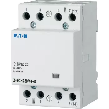 EATON Z-SCH230/40-40 Installation Contactor, 4 NO, 40 A, 230 V AC Coil 248852