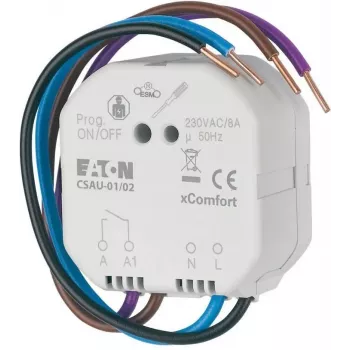 Bezdrátový spínací aktor Eaton xComfort, bezpotenciálový, 16 A, 1kanálový, pod omítku (240694)