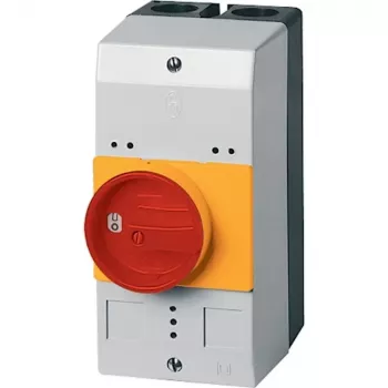 Skříň s otočným vypínačem Eaton CI-PKZ0-GRVM, červená/žlutá, 158 x 80 x 126 mm 263525
