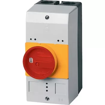Skříň s otočným vypínačem Eaton CI-PKZ0-GRVM, červená/žlutá, 158 x 80 x 126 mm 263525