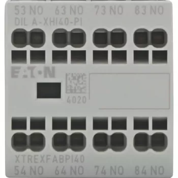 Pomocný kontaktní blok Eaton DILA-XHI40-PI, 4 NO, čelní montáž, push-in svorky 199317
