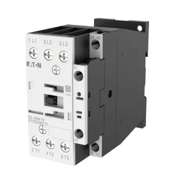 Výkonový stykač Eaton DILM38-10, cívka 230 V AC 50 Hz / 240 V AC 60 Hz, 3pólový, 38 A, 1 NO pomocný kontakt 112428