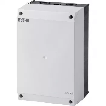 Prázdná skříň Eaton CI-K4-125 pro montážní desku, 160 x 240 x 125 mm, světle šedá (RAL 7035) / černá (RAL 9005) 206897