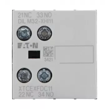 Pomocný kontaktní blok Eaton DILM32-XHI11 1NO+1NC 2pólový pro montáž zepředu pro stykače DILM 277376