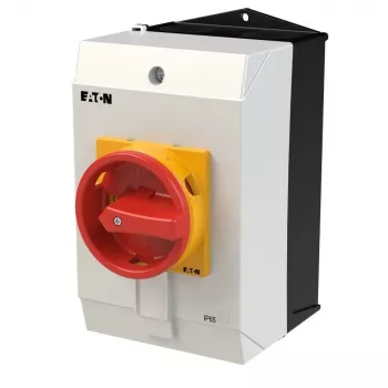 Hlavní vypínač Eaton T3-3-8342/I2/SVB 6pólový, 32 A, červený/žlutý 207208