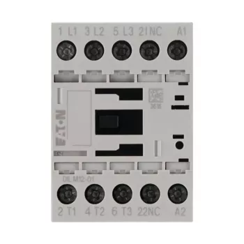 Eaton DILM12-01 3-Pole Motor Contactor, 230 V AC / 240 V AC Coil, 12 A, 1 NC Auxiliary 276865