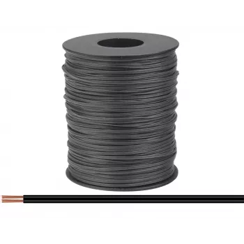 Lankový vodič Donau Elektronik 114-11-100 2 x 0,08 mm² černý 100 m