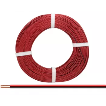 Lankový vodič Donau Elektronik 218-5-25 2 x 0,14 mm² červený/černý 25 m