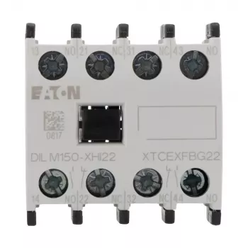 Pomocný kontaktní blok Eaton DILM150-XHI22, 2NO+2NC, montáž zepředu, šroubové svorky 277950