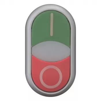 Dvojité tlačítko se signálkou Eaton M22-DDLM-GR-X1, zelené/červené 284830