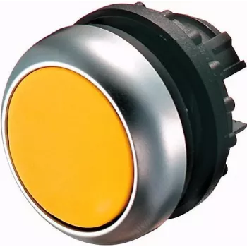 Tlačítkový spínač Eaton M22-DL-Y, černý/metalický/žlutý 216929