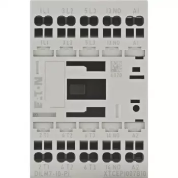 Eaton DILM7-10(24VDC)-PI Power Contactor, 3 NO, 24 V DC 199223