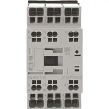 Stykač Eaton DILM25-11(RDC24)-PI, 3 hlavní spínací kontakty, cívka 24 V DC, 25 A, 11 kW 199288