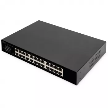 DIGITUS DN-80113-1 24-Port Gigabit Switch, 19 inch Rackmount, 48 Gbps, Unmanaged
