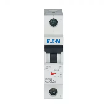 Jistič Eaton FAZ-C0,5/1 (MCB) 1pólový C 0,5A 10kA 278544