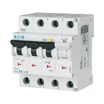 Jistič FI/LS Eaton 16 A 100 mA LS C 3p+N FI A (170929)