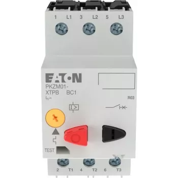 Jistič motoru EATON PKZM01-16 16 A 7,5 kW 3pólový s tlačítkem 283390