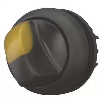 Otočný spínač Eaton M22S-WLKV-Y 3polohový otočný knoflík černý plastový čelní kroužek 284543