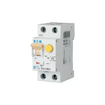 Proudový chránič Eaton PXK-B13/1N/003-A 13 A 30 mA 1P+N charakteristika B 10 kA 230 V AC DIN lišta 2 moduly 236947