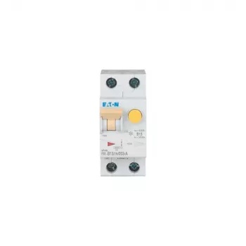 Proudový chránič Eaton PXK-B13/1N/003-A 13 A 30 mA 1P+N charakteristika B 10 kA 230 V AC DIN lišta 2 moduly 236947