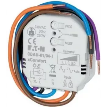 Bezdrátový stmívací aktor Eaton xComfort CDAU-01/04-I, pod omítku, 1kanálový, 400W 182444