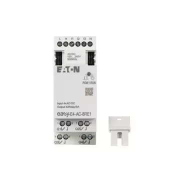 Eaton easyE4 modul rozšíření I/O PLC, 4 digitální vstupy, 4 reléové výstupy EASY-E4-AC-8RE1