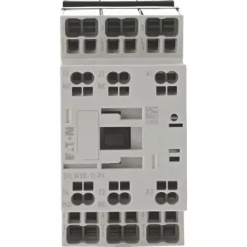 3pólový stykač Eaton DILM38-11(RDC24), 38 A AC-3, cívka 24 V DC, 1NO+1NC 199298